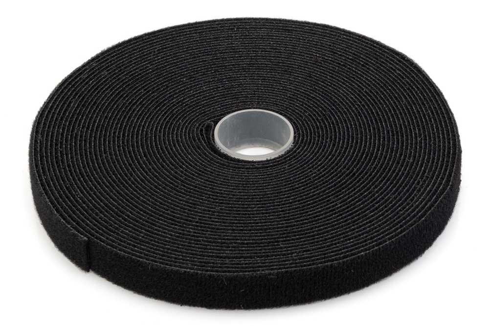 DIGITUS AK-770905-100-S 10x15x2.6mm fekete szövet tépőzáras kábelkötegelő