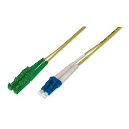 DIGITUS AL-9E2000LC-02I Duplex 2xE2000(APC) + 2xLC(UPC) monomódusú OS2 9/125 LSOH 2m optikai patch kábel