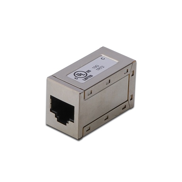 DIGITUS AT-AG 8/8 C6S CAT6 árnyékolt fém 8P8C RJ45 kábeltoldó