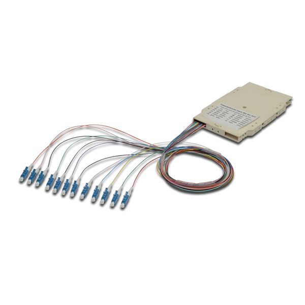 DIGITUS A-96533-02-UPC-4 12x LC/UPC 50/125 multimodusú OM4 LSOH optikai spiltter kazetta