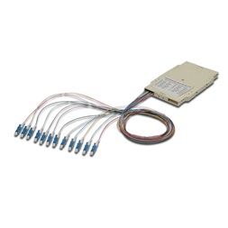 DIGITUS A-96933-02-UPC 12x LC/UPC 9/125 monomódusú OS2 LSOH optikai spiltter kazetta