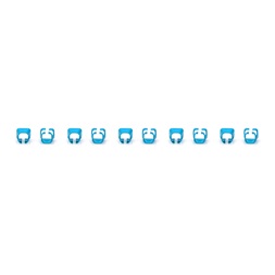 DIGITUS A-CC-B Kék RJ45 clips patch kábelhez 100db/csomag