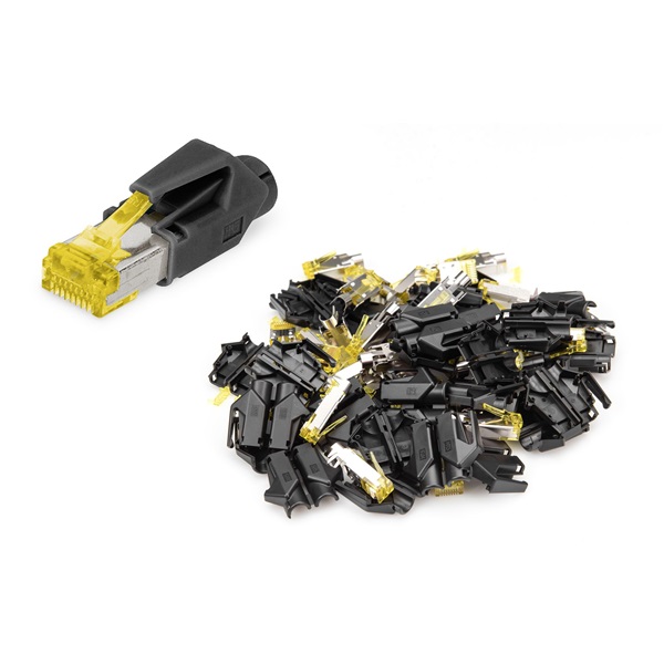 DIGITUS A-MO6A-8-8-HRS-10 CAT6A Hirose TM31 árnyékolt 8P8C RJ45 törésgátlós dugó 10db/csomag