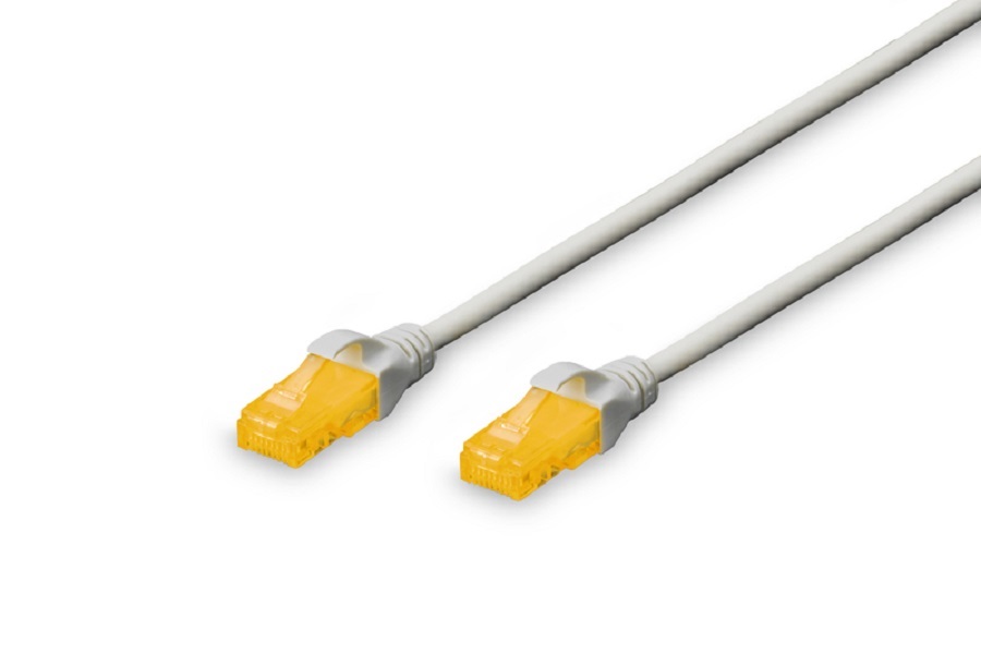 DIGITUS Cat.6A U/UTP PVC 3m szürke patch kábel