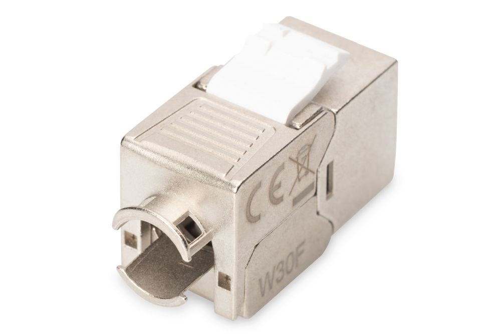 DIGITUS CAT6A árnyékolt szerszám nélkül szerelhető Keystone Jack