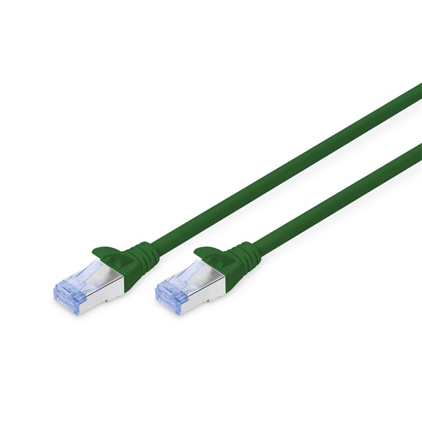 DIGITUS CAT.5e SF/UTP PVC 20m zöld patch kábel