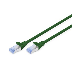 DIGITUS CAT.5e SF/UTP PVC 20m zöld patch kábel