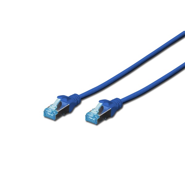 DIGITUS Cat.5e SF/UTP PVC 5m kék patch kábel