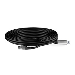 DIGITUS Cat.6A 1GbE RJ45 S/FTP LSZH USB-A 3.2 Gen1 Ethernet kábel 2m