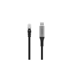 DIGITUS Cat.6A 1GbE RJ45 S/FTP LSZH USB-A 3.2 Gen1 Ethernet kábel 2m