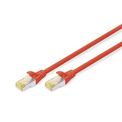 DIGITUS Cat.6A S/FTP LSZH 3m piros patch kábel