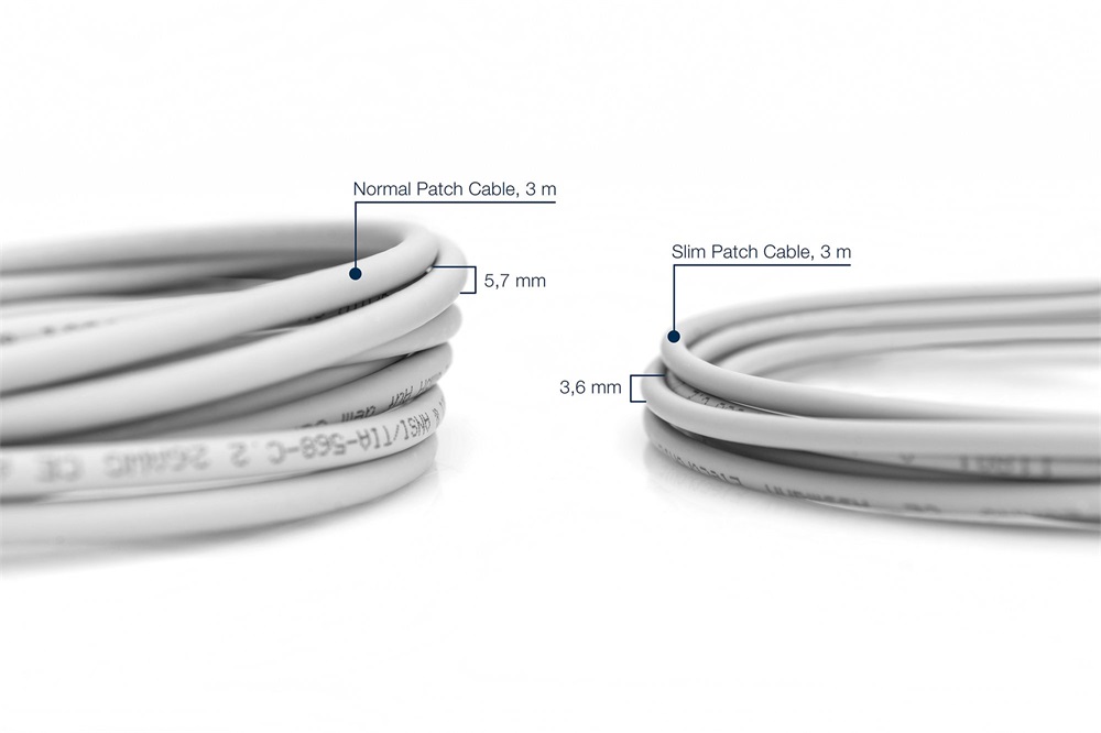 DIGITUS Cat.6 U/FTP LSZH 10m szürke slim patch kábel
