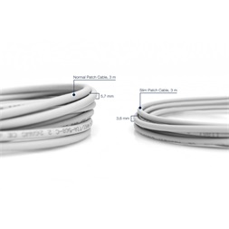 DIGITUS Cat.6 U/UTP LSZH 1m szürke slim patch kábel