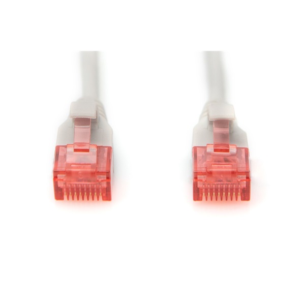 DIGITUS Cat.6 U/UTP LSZH 2m szürke slim patch kábel