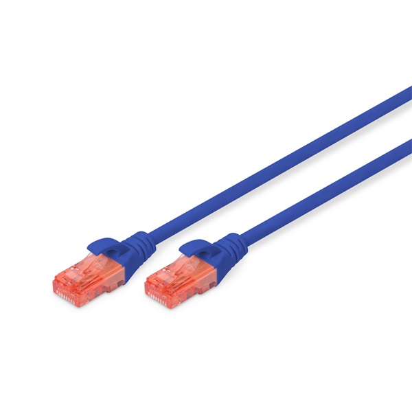 DIGITUS Cat.6 U/UTP PVC 1m kék patch kábel