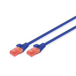 DIGITUS Cat.6 U/UTP PVC 1m kék patch kábel