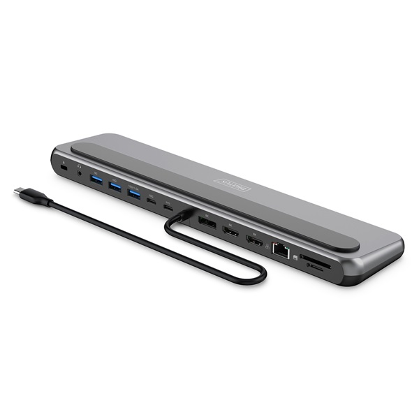 DIGITUS DA-70919 USB-C 12 portos univerzális notebook dokkoló állomás