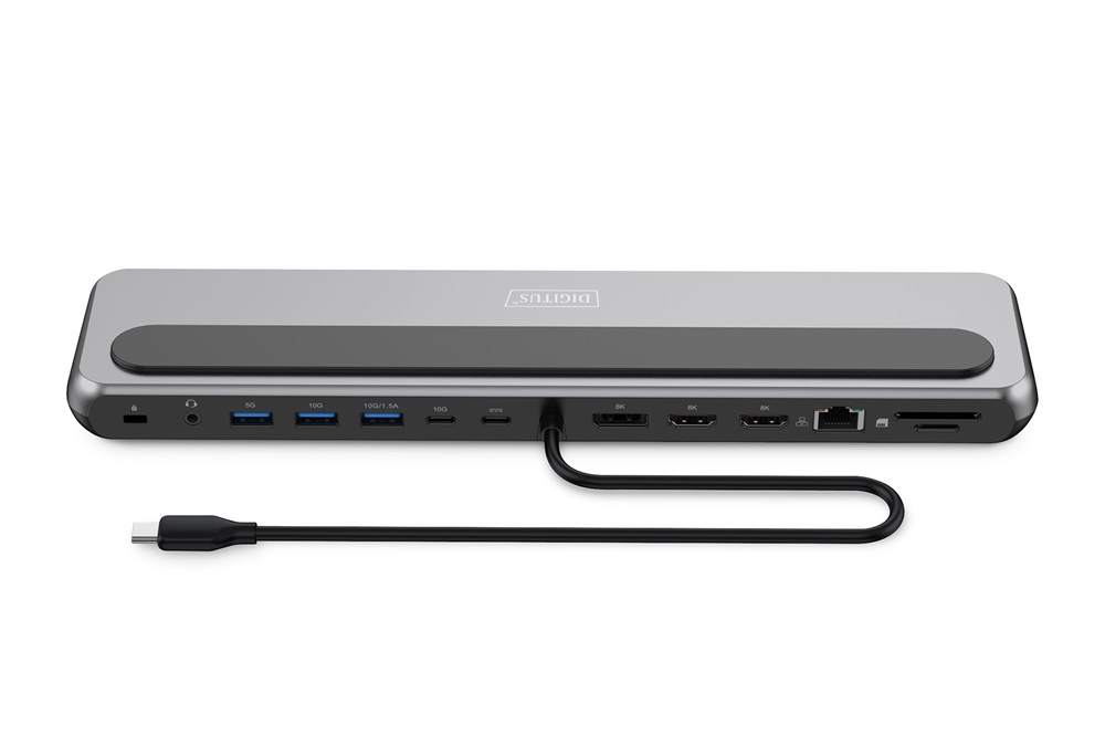 DIGITUS DA-70919 USB-C 12 portos univerzális notebook dokkoló állomás
