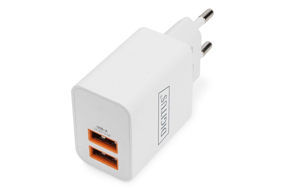 DIGITUS DA-10061 2 port USB Type-A 15.5W töltőadapter