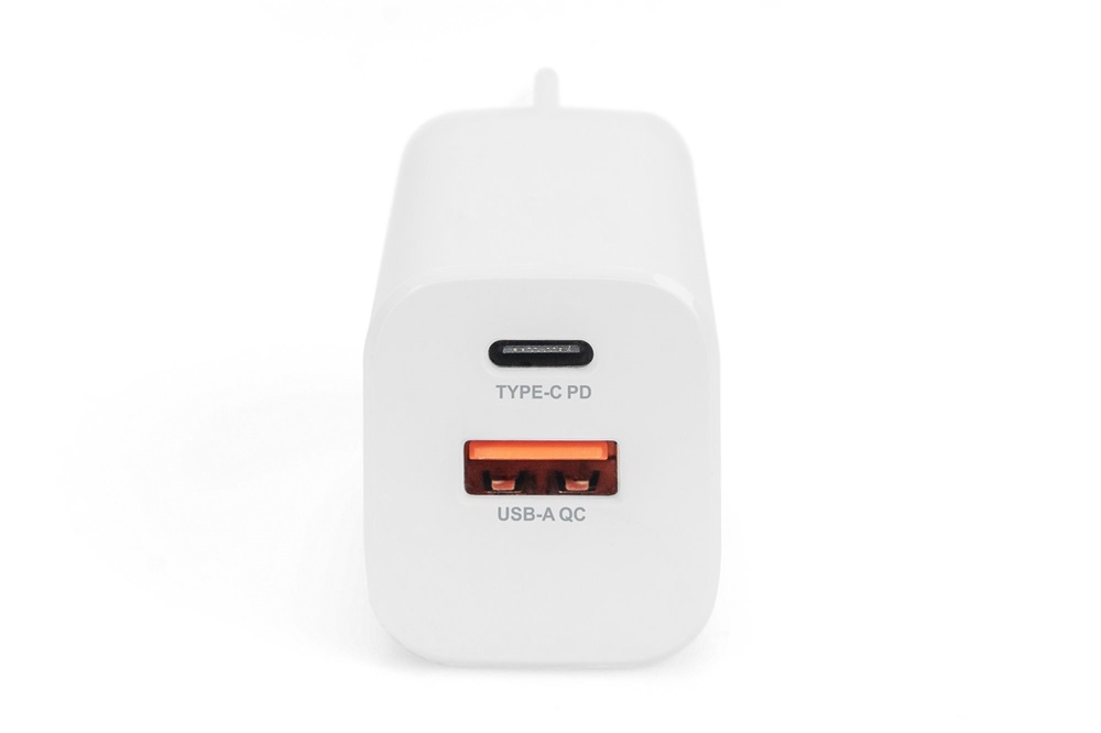 DIGITUS DA-10062 2 port USB Type-A/Type-C 30W töltőadapter