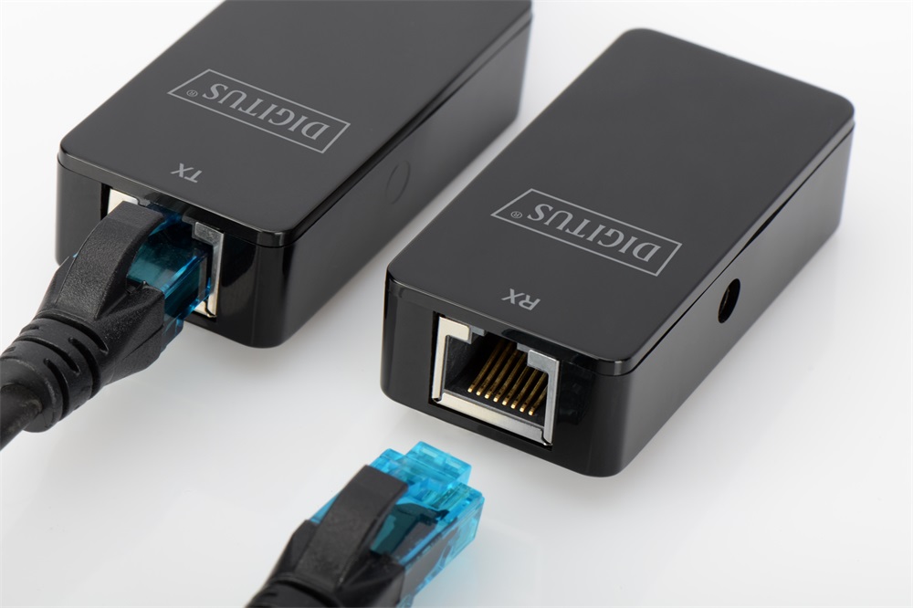 DIGITUS DA-70141 RJ45 - USB 2.0 50m fekete jeltovábbító