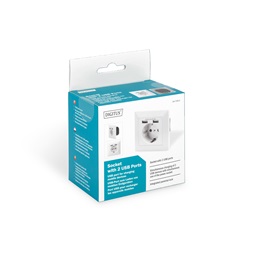 DIGITUS DA-70613 2xUSB 250V schuko süllyesztett fali aljzat