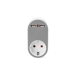 DIGITUS DA-70617 Univerzális 2 port USB Type-A 1x schuko töltőadapter
