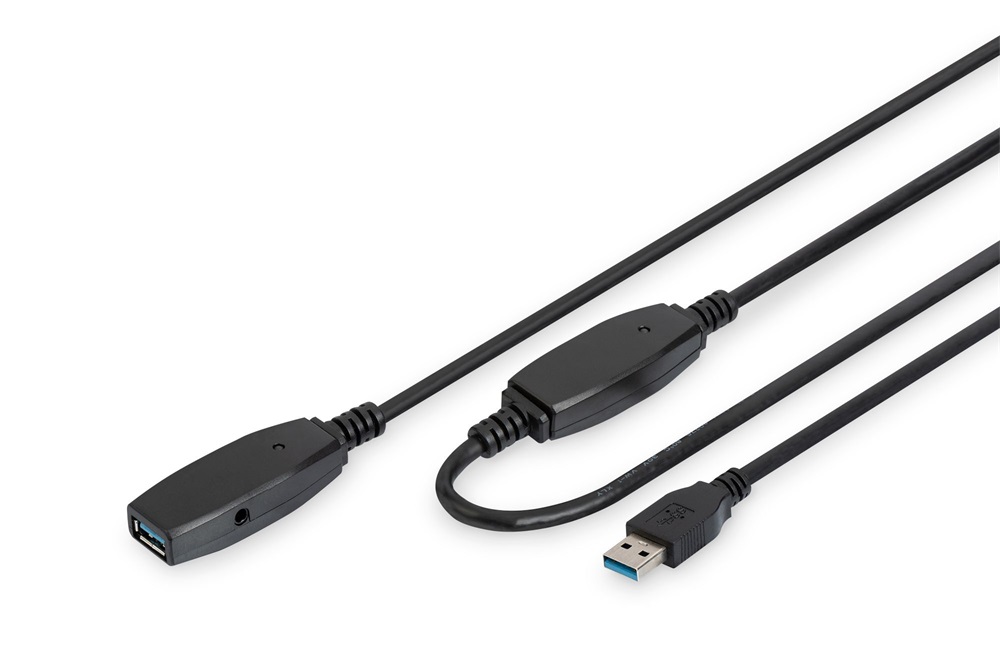 DIGITUS DA-73105 SuperSpeed aktív USB 3.0 hosszabbító kábel 10m