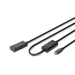 DIGITUS DA-73109 SuperSpeed Aktív USB 3.2 Gen2 type-C hosszabbító kábel 10m