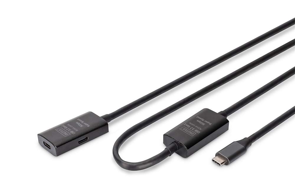 DIGITUS DA-73109 SuperSpeed Aktív USB 3.2 Gen2 type-C hosszabbító kábel 10m