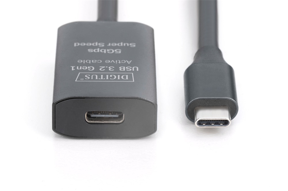 DIGITUS DA-73109 SuperSpeed Aktív USB 3.2 Gen2 type-C hosszabbító kábel 10m