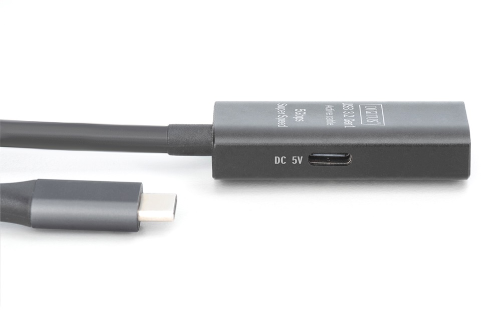 DIGITUS DA-73111 SuperSpeed Aktív USB-A 3.2 Gen1 USB type-C hosszabbító kábel 10m