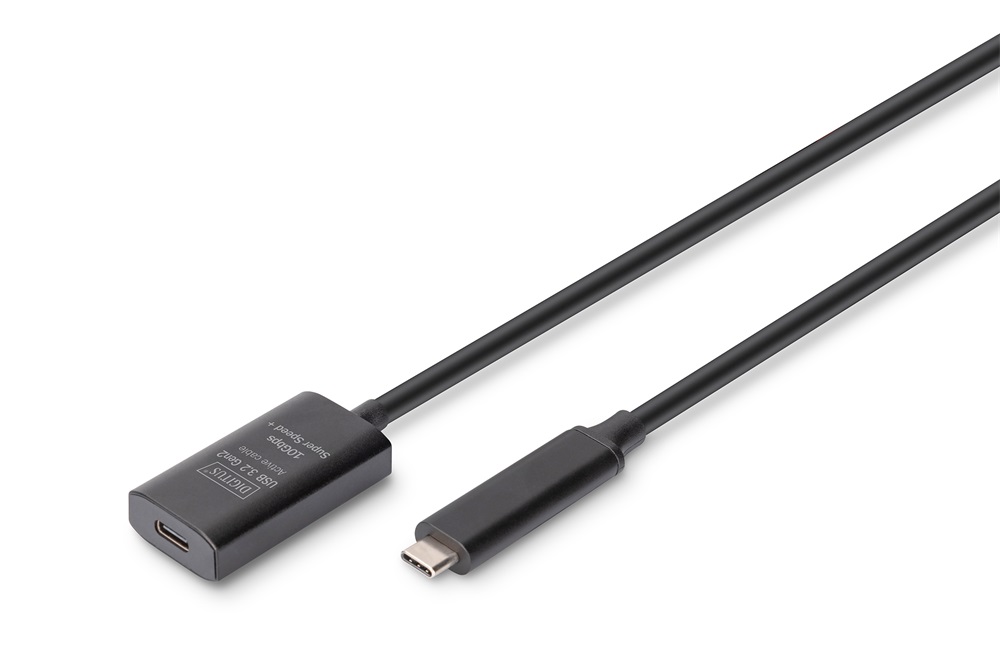 DIGITUS DA-73112 SuperSpeed Aktív USB 3.2 Gen2 type-C hosszabbító kábel 5m