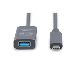 DIGITUS DA-73113 SuperSpeed Aktív USB-A 3.2 Gen2 USB type-C hosszabbító kábel 5m