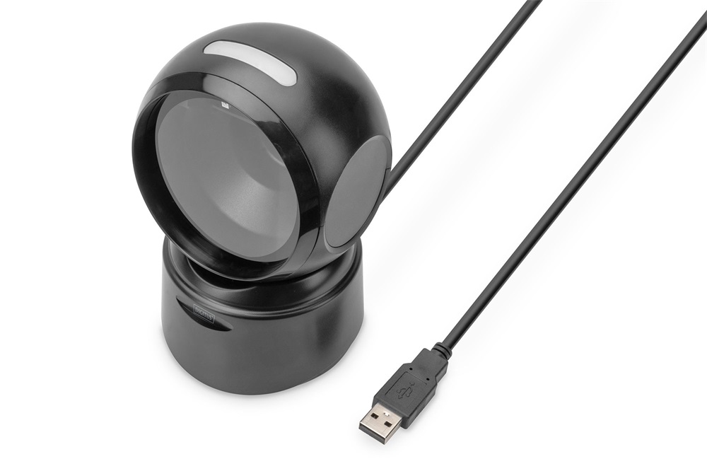 DIGITUS DA-81005 1D/2D asztali USB vonalkódolvasó