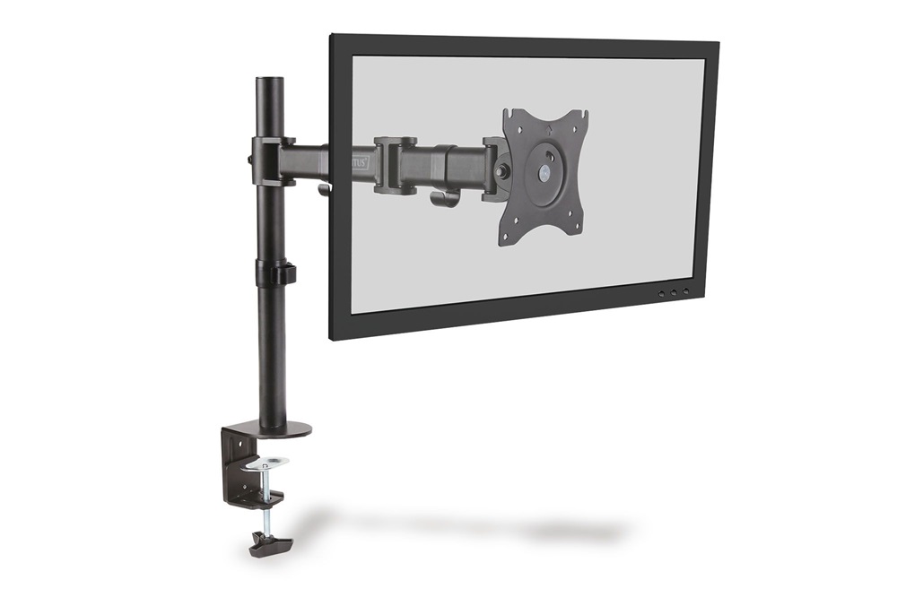 DIGITUS DA-90361 C-bilincses univerzális (VESA 75 / 100) fekete monitor tartó konzol