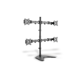 DIGITUS DA-90364 C-bilincses (VESA 75 / 100) univerzális 4-es fekete monitor állvány