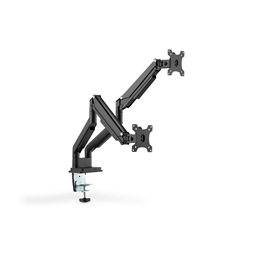 DIGITUS DA-90395 C-bilincses gázrugós univerzális (VESA 75 / 100) 2-es fekete monitor tartó konzol