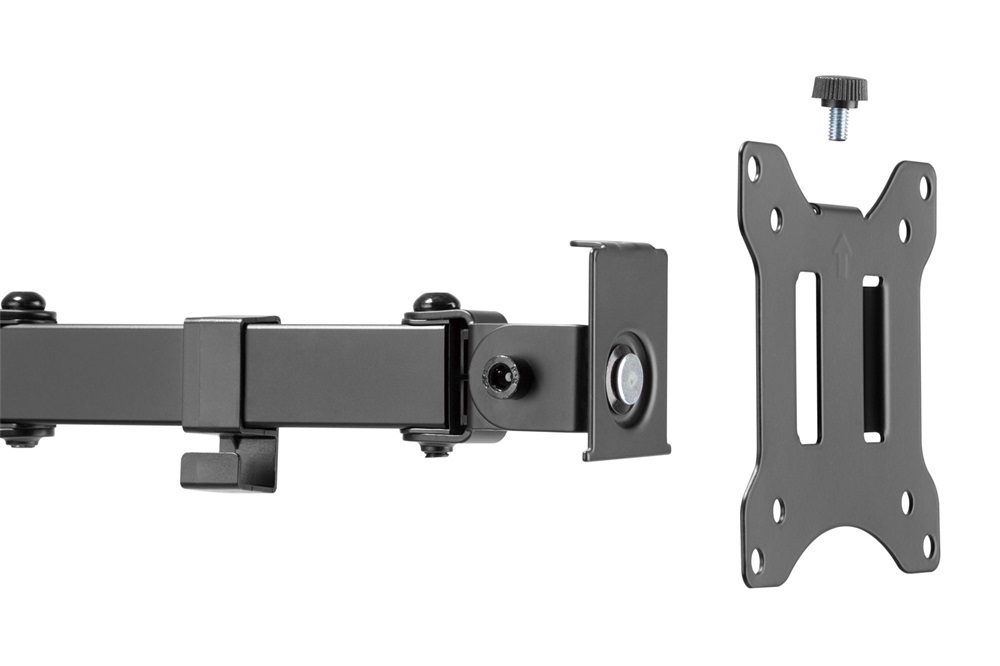 DIGITUS DA-90399 C-bilincses univerzális (VESA 75/100) fekete monitor tartó konzol