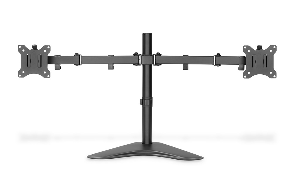 DIGITUS DA-90401 C-bilincses univerzális (VESA 75 / 100) 2-es fekete monitor tartó állvány