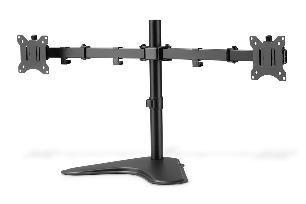 DIGITUS DA-90401 C-bilincses univerzális (VESA 75 / 100) 2-es fekete monitor tartó állvány