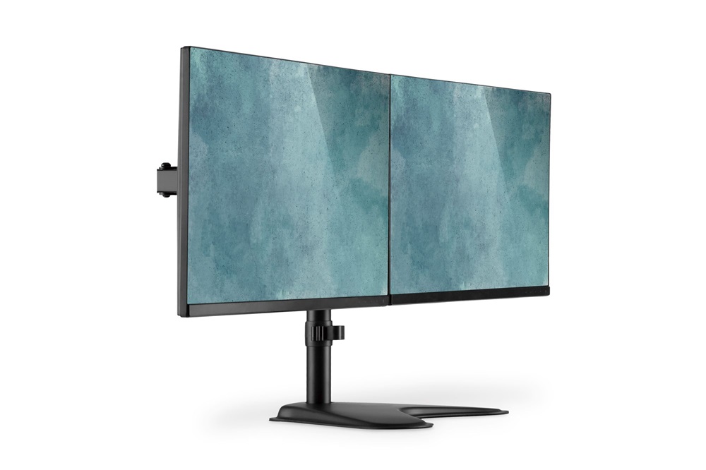 DIGITUS DA-90401 C-bilincses univerzális (VESA 75 / 100) 2-es fekete monitor tartó állvány
