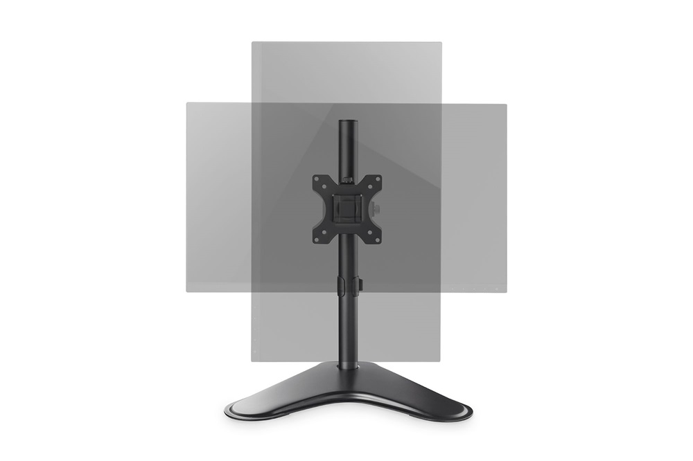 DIGITUS DA-90437 C-bilincses univerzális (VESA 75 / 100) fekete monitor tartó állvány