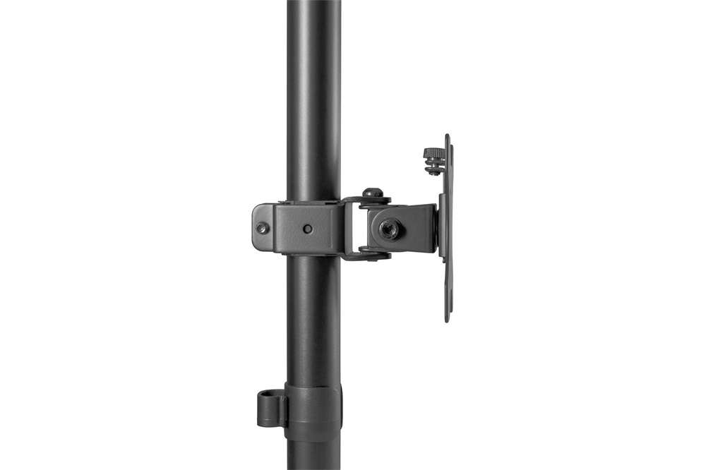 DIGITUS DA-90438 C-bilincses/gyűrűs univerzális (VESA 75/100) 2-es fekete függőleges monitor tartó állvány