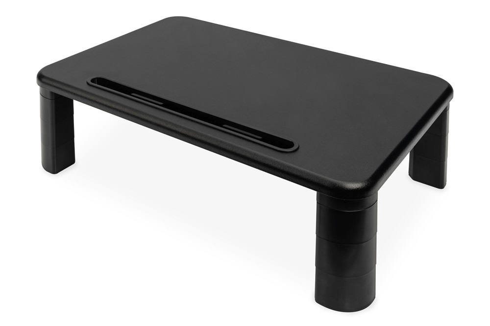 DIGITUS DA-90458 Állítható magasságú fekete monitor állvány