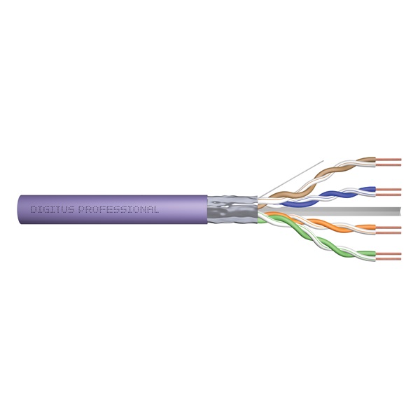 DIGITUS DK-1623-VH-1 Cat.6 F/UTP 250MHz Eca LSZH 100m lila fali kábel
