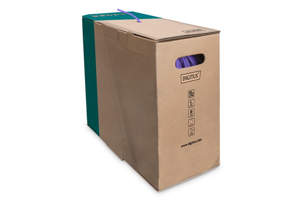 DIGITUS DK-1623-VH-1 Cat.6 F/UTP 250MHz Eca LSZH 100m lila fali kábel