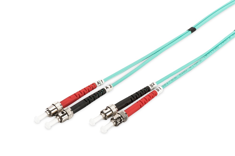 DIGITUS DK-2511-02/3 Duplex 2xST + 2xST multimodusú OM3 50/125 LSOH 2m optikai patch kábel
