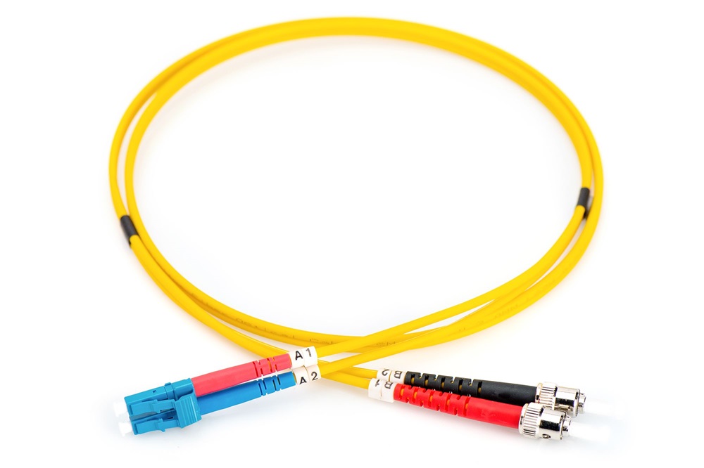 DIGITUS DK-2931-01 Duplex 2xLC + 2xST monomódusú OS2 9/125 LSOH 1m optikai patch kábel