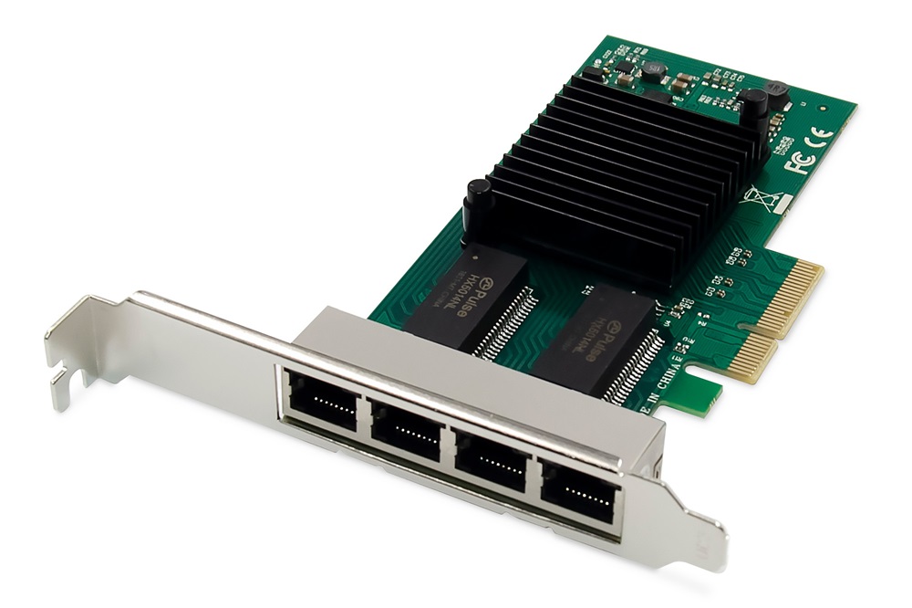 DIGITUS DN-10114 4 port PCI Express hálózati kártya Belső Gigabit Ethernet Intel I350